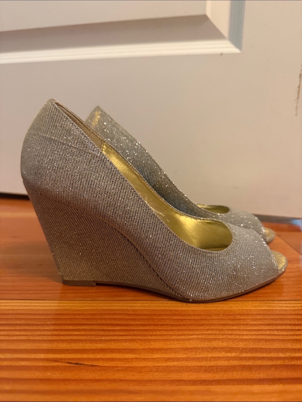 Kelly & Katie gold and silver wedge